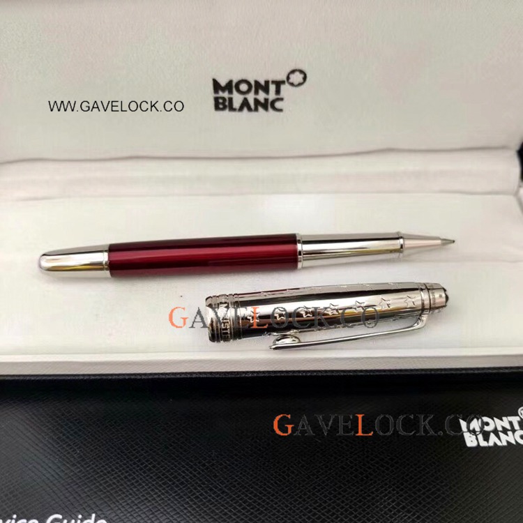 New Copy Montblanc Le Petit Prince Red Silver Rollerball
